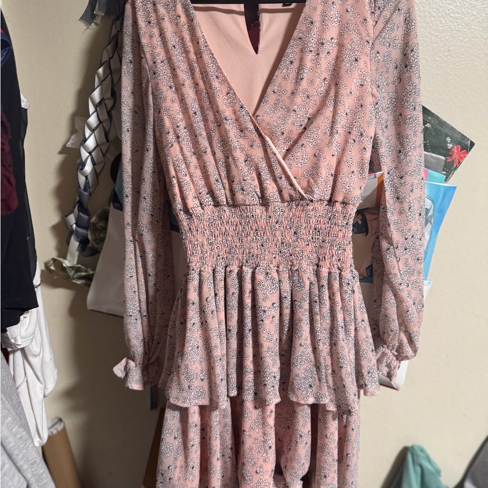 Lulu’s Floral Long Sleeve Dress – Excellent Condition